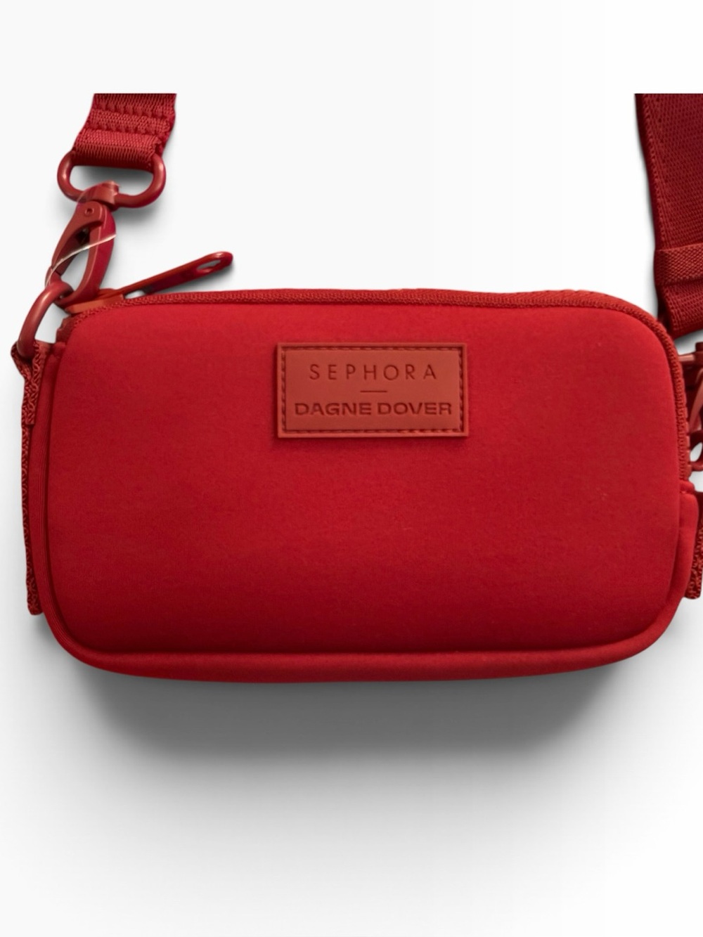 Sephora x Dagne Dover Mara Phone Sling Spice Red Crossbody NWOT